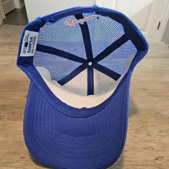 Vintage University of Florida Gators Trucker Hat Cap Blue Big Print Snapback UF - Picture 8 of 9